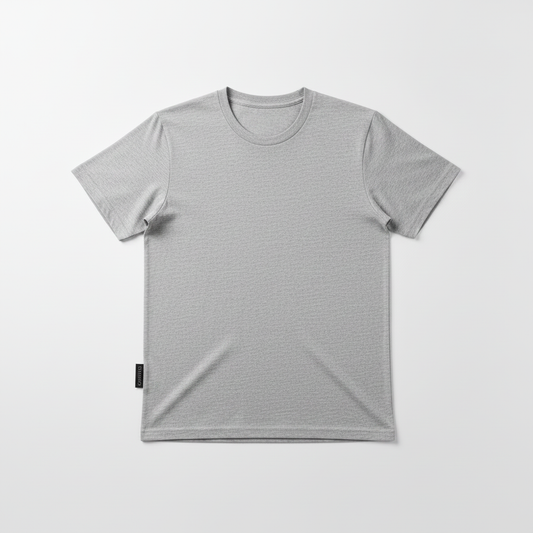 Heather Gray Organic Unisex Crewneck T-Shirt